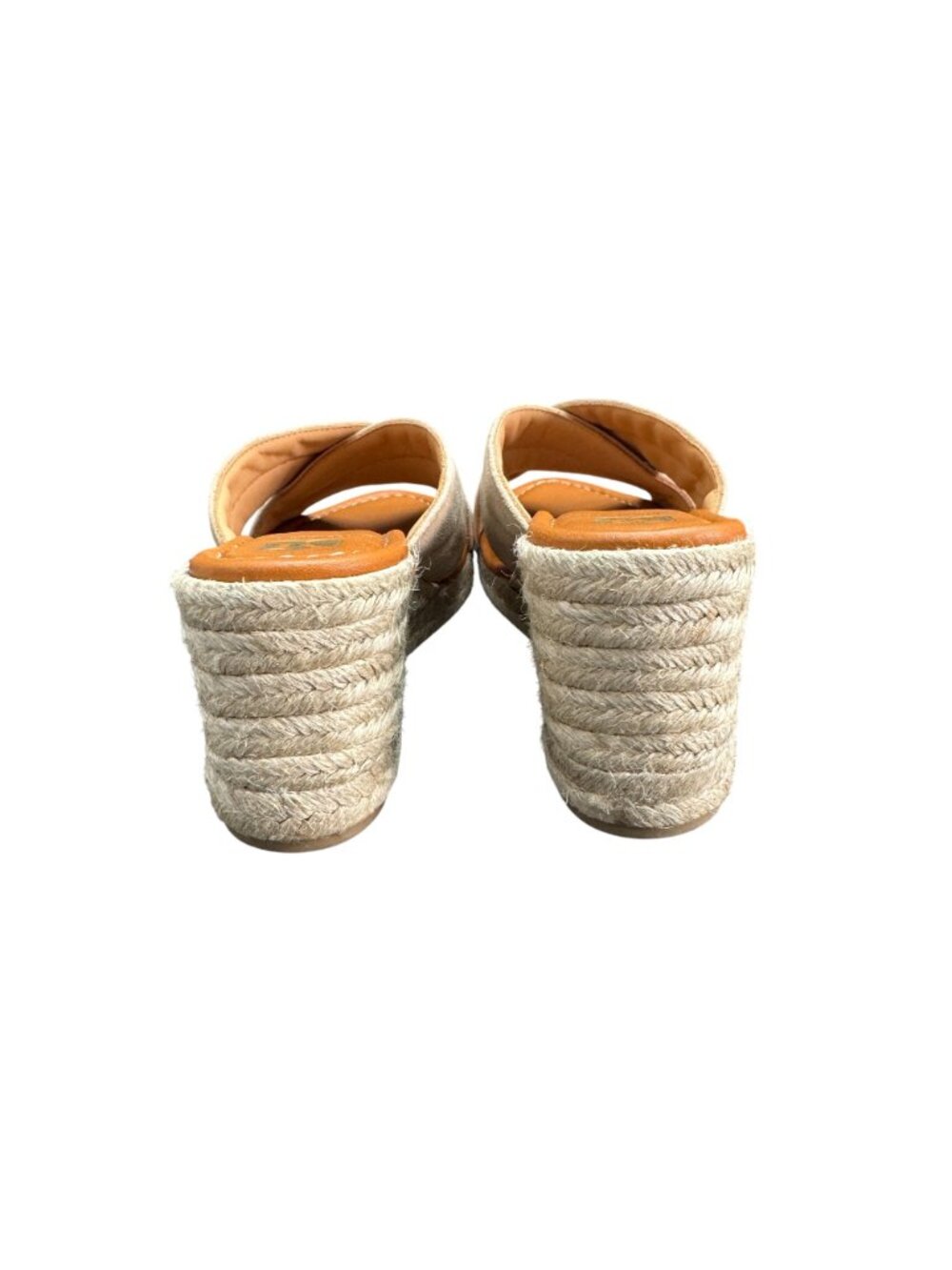 Bruno Magli Eva Espadrille Wedge Slide Sandal Women's Sand Suede, Size 8 NWOB - Picture 5 of 10